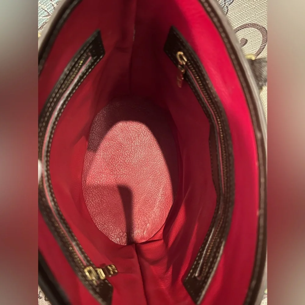 Louis Vuitton dammer ebene pm bucket bag/FULL LEATHER BAG/ EXCELLENT CONDITION - Picture 5 of 15